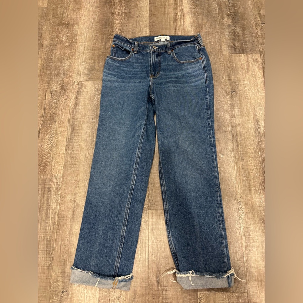 Abercrombie & Fitch Straight Leg Blue Jeans